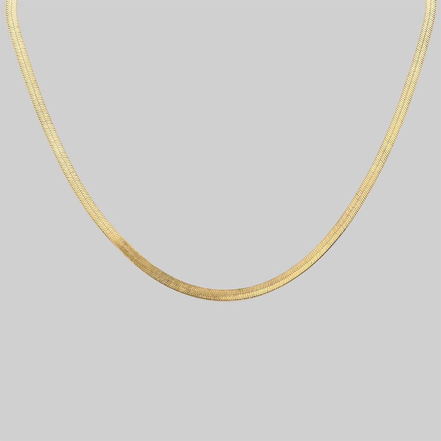 Herringbone Chain - Necklace with Initials for by Talisa - 18K gold  necklaces